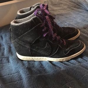 Nike Dunk Sky Hi Black Suede
